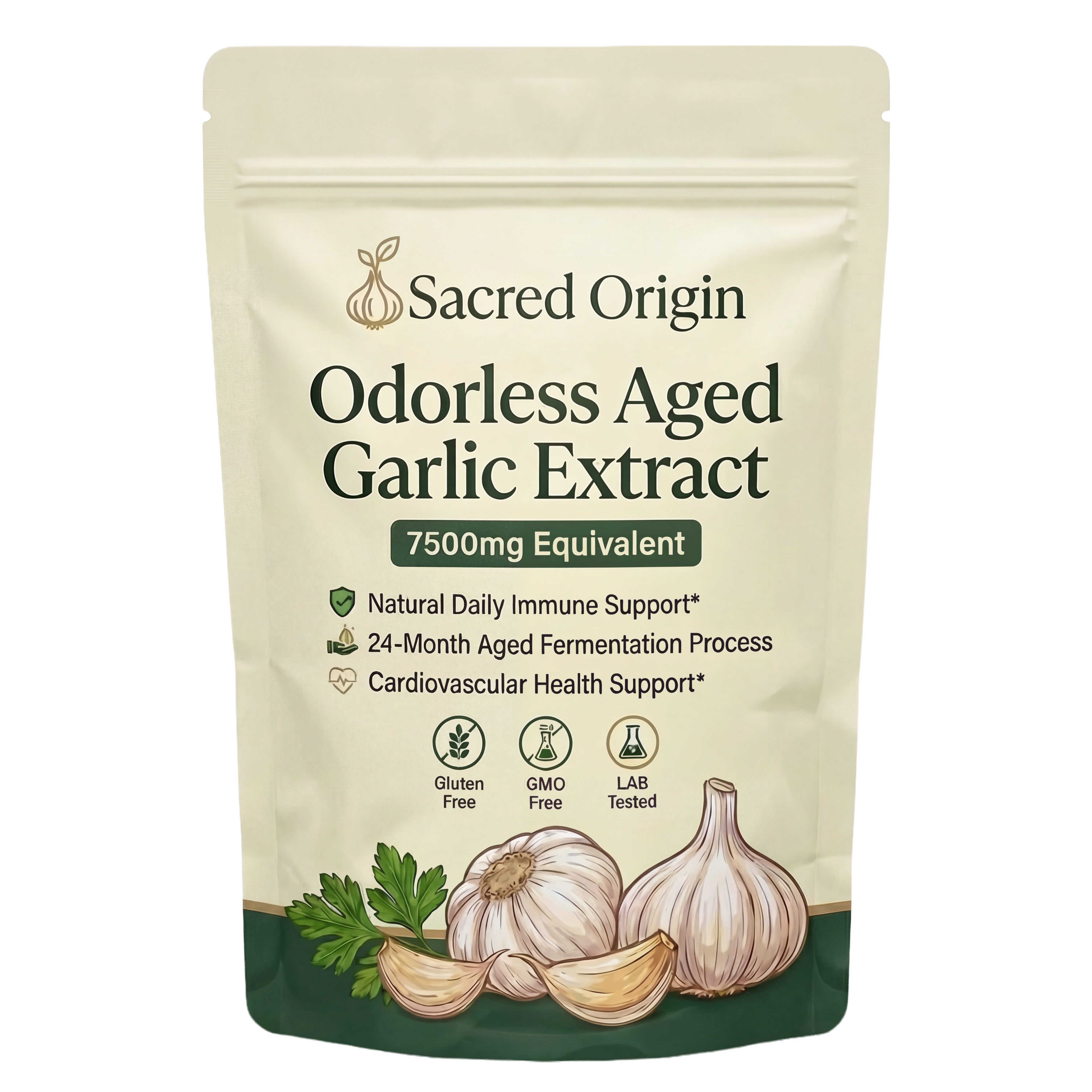 Sacred Origin Aged Garlic Extract Pack